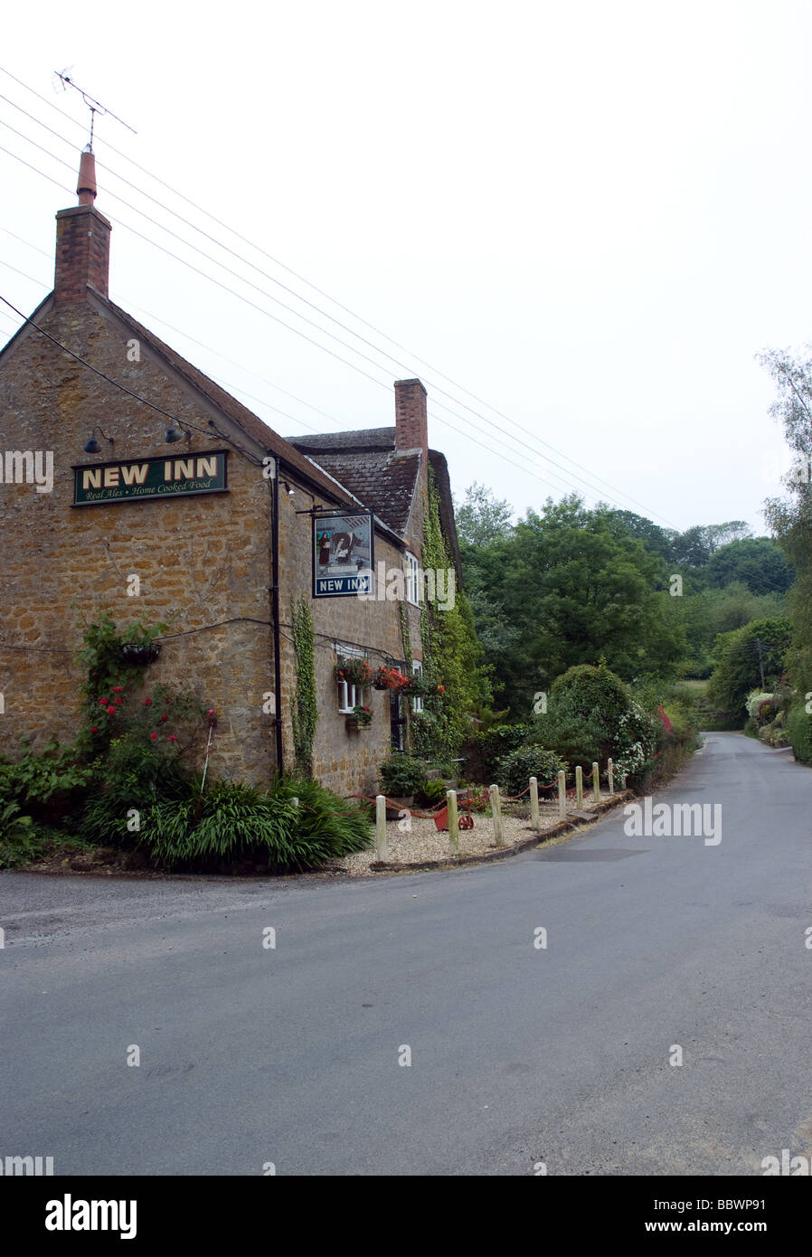 the new inn public house of the dorset village of stoke abbot Stock