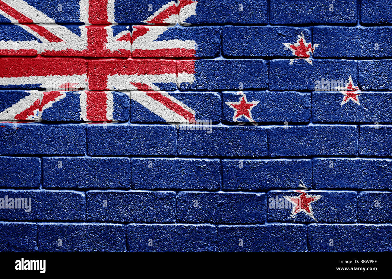 Flag of New Zealand Stock Photo