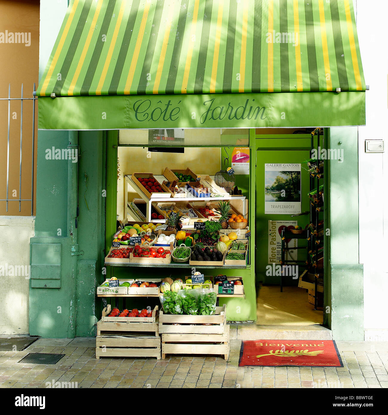 Fresh food market store France Stock Photo