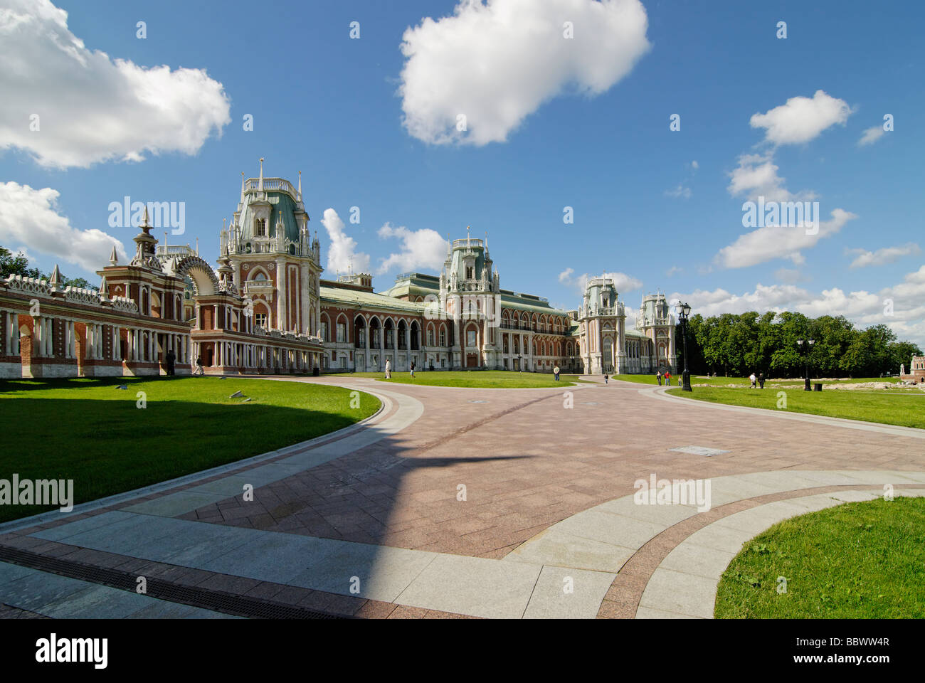 The Grand Palace in Tsaritsyno estate. Moscow, Russia Stock Photo
