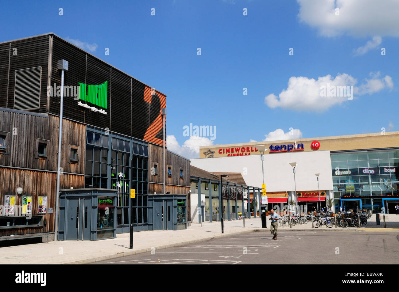 The Junction, Cineworld and Bowling alley at the Cambridge Leisure Park off Cherry Hinton Road Cambridge England UK Stock Photo