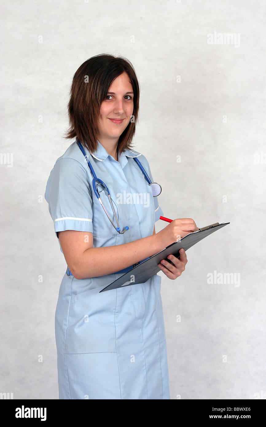 Jan 20074 British Nurse Stock Photo Alamy