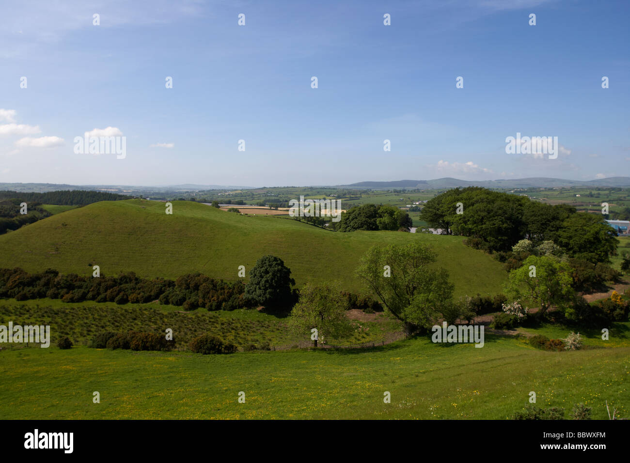 huge rath defensive earthworks outside newtownstewart county tyrone ...