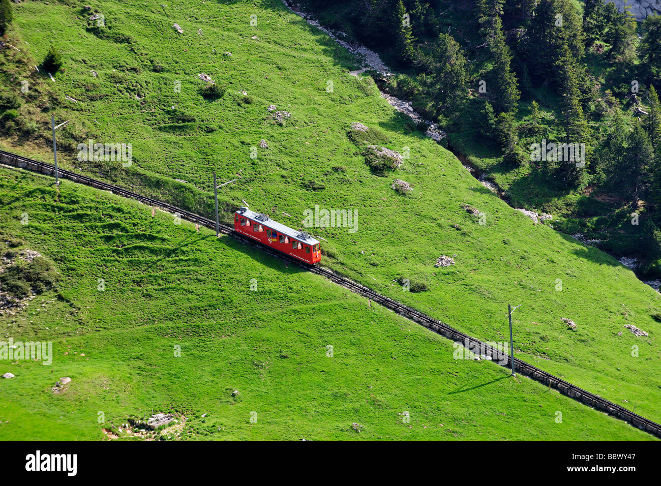 With 48 percent incline the steepest cog railway in the world, railway