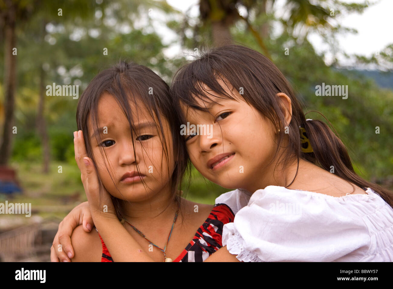 Vietnamese girls, Vietnam, Asia Stock Photo