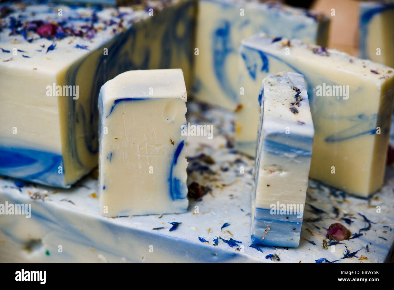 Handmade soaps made from natural raw materials Stock Photo Alamy