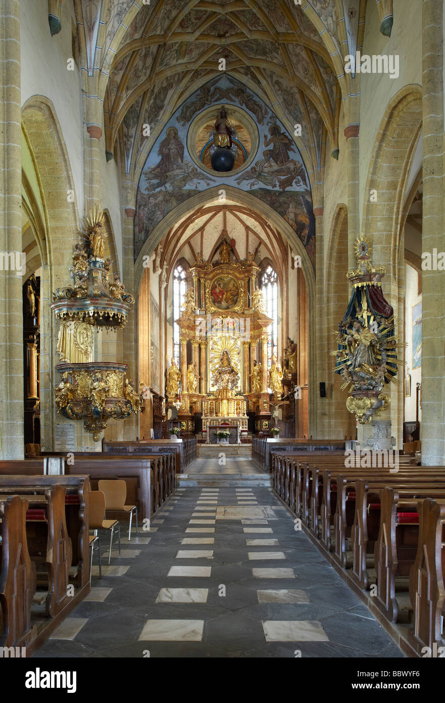 Canonry and pilgrimage church of Maria Saal, Carinthia, Austria Stock Photo
