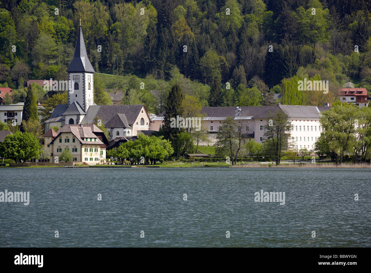Stift Ossiach monastery, Ossiacher See lake, Carinthia, Austria, Europe  Stock Photo - Alamy