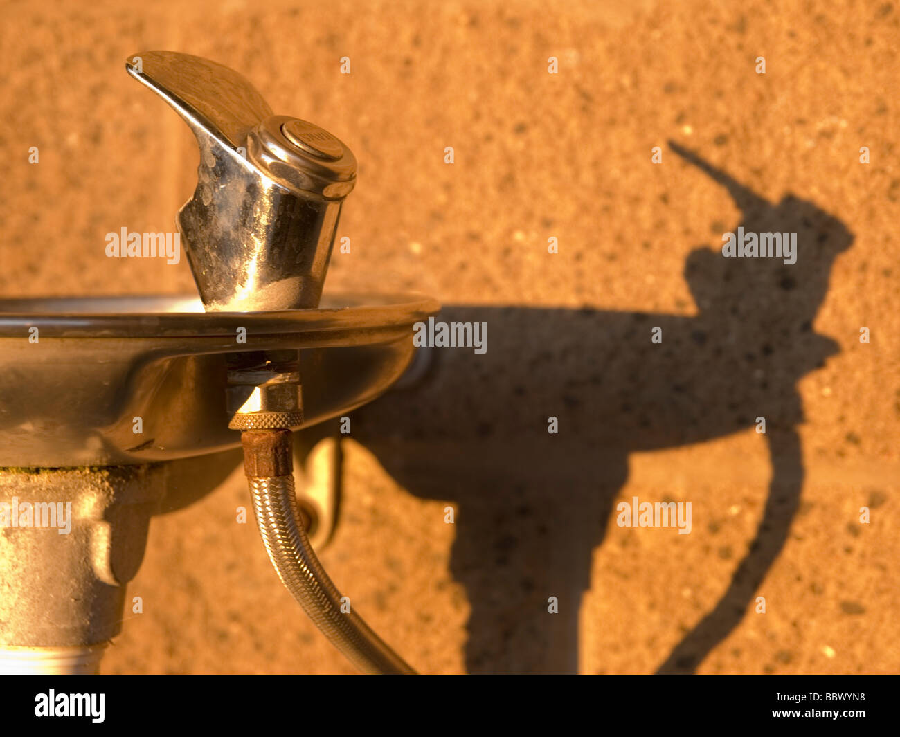 Water fountain with shadow Stock Photo Alamy