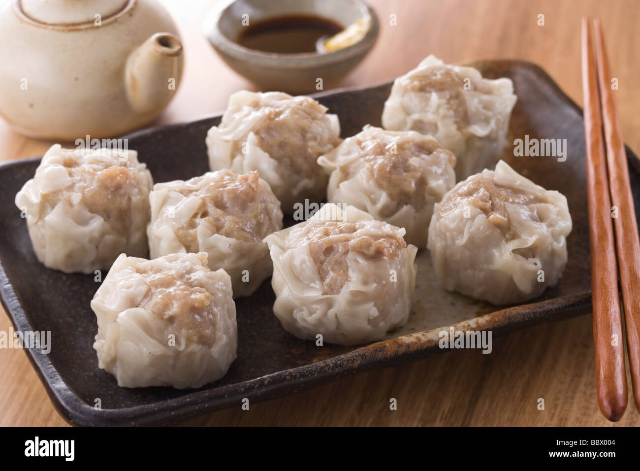 Chinese Steamed Meat Dumpling Stock Photo