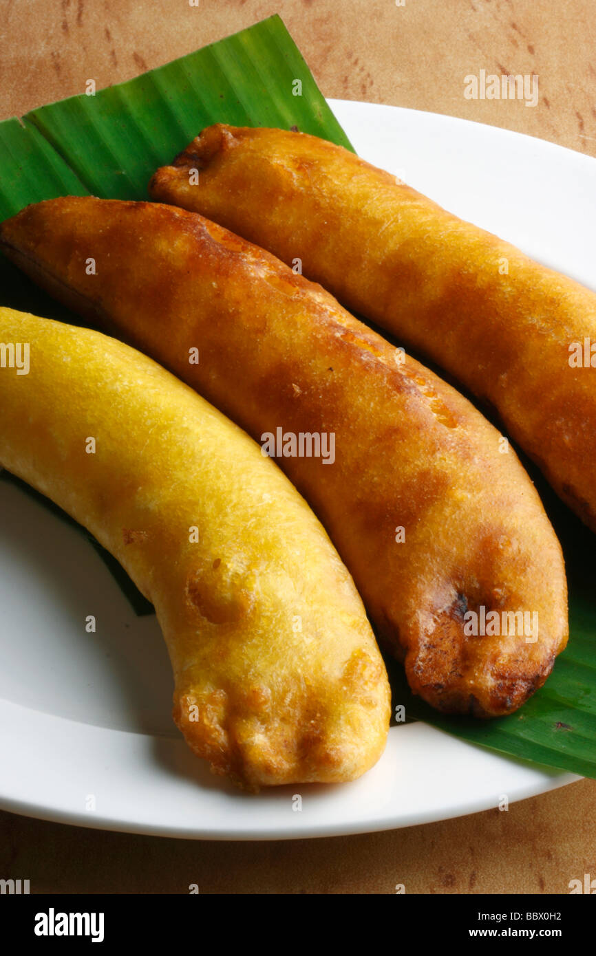 Banana Fry Is A Snack In Which Banana Slices Are Coated With Batter Stock Photo Alamy