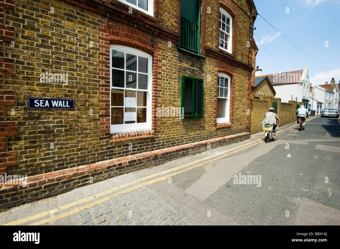 Sea Wall, Whitstable, Kent, England Stock Photo Alamy