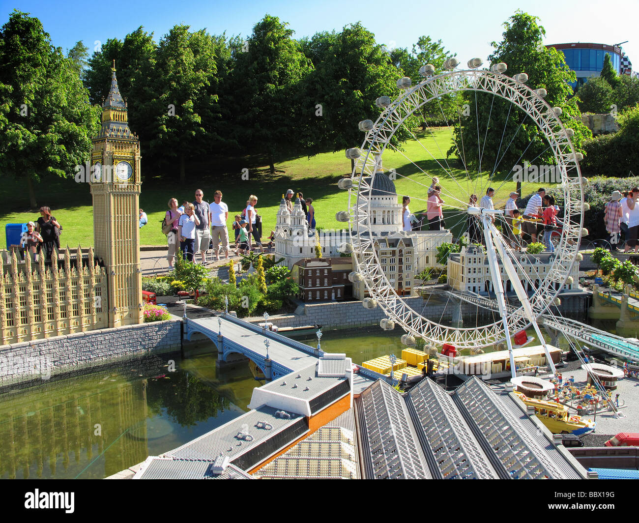 A Legoland Windsor Miniland scene of central london depicting the ...