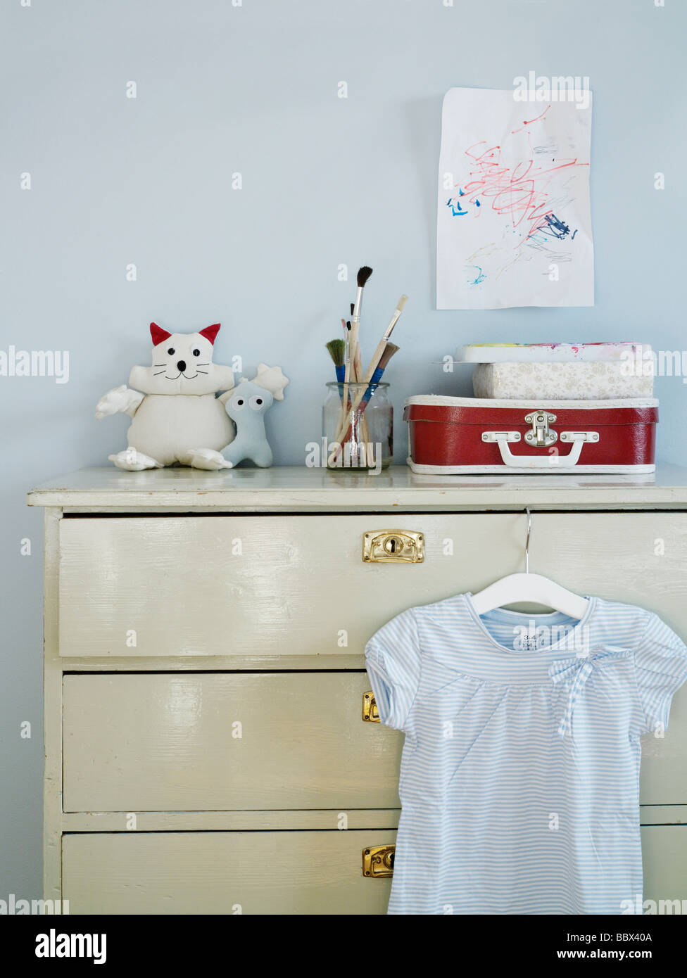 Chest of drawers Sweden. Stock Photo