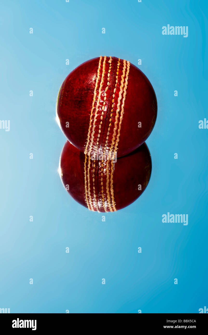 red cricket ball Stock Photo