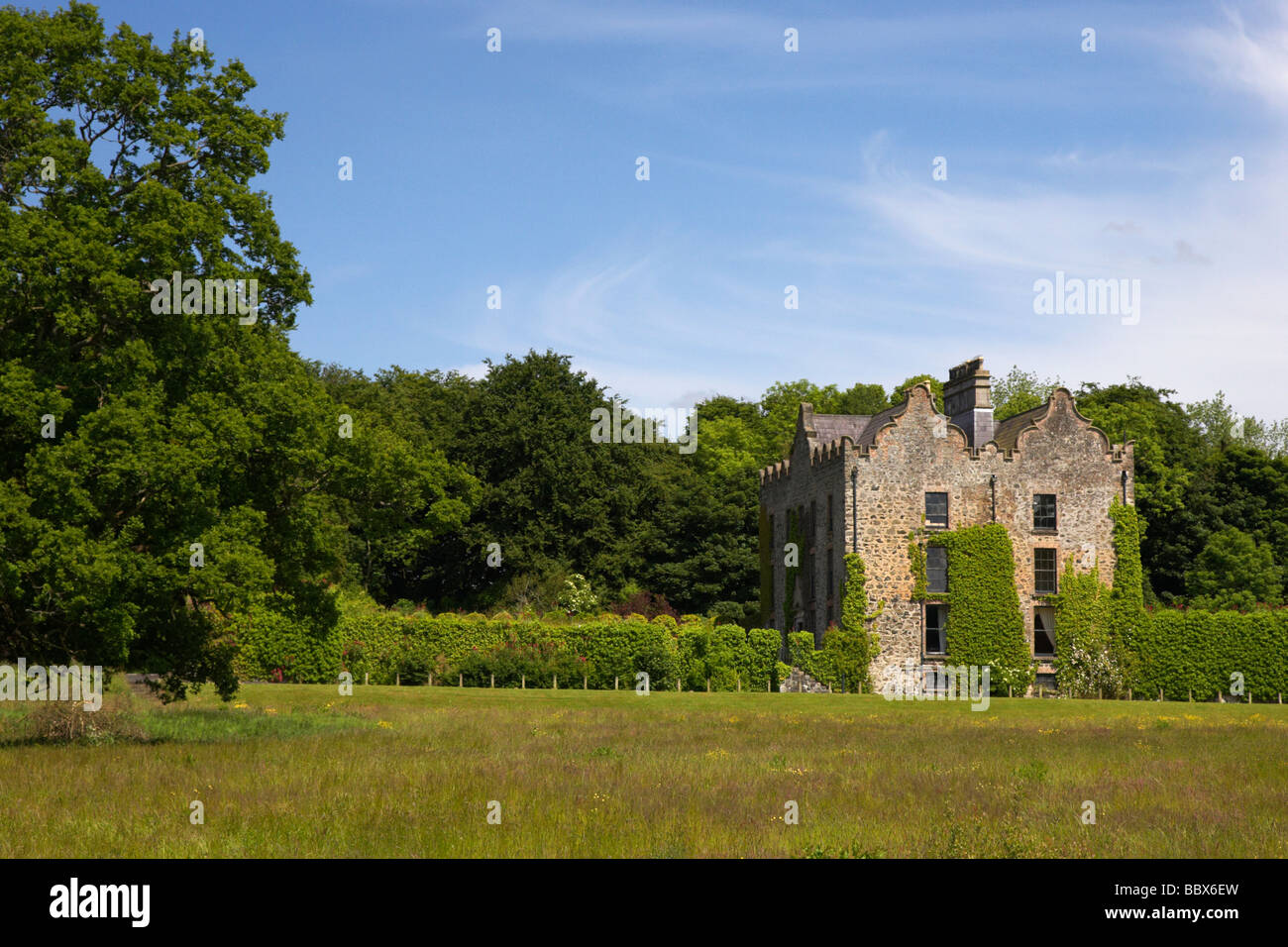 galgorm castle started in 1618 site of the galgorm castle golf club county  antrim northern ireland uk Stock Photo - Alamy