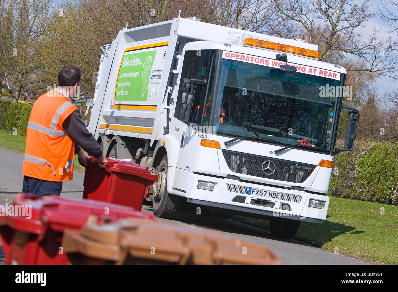 Domestic waste collection in th United Kingdom Stock Photo Alamy