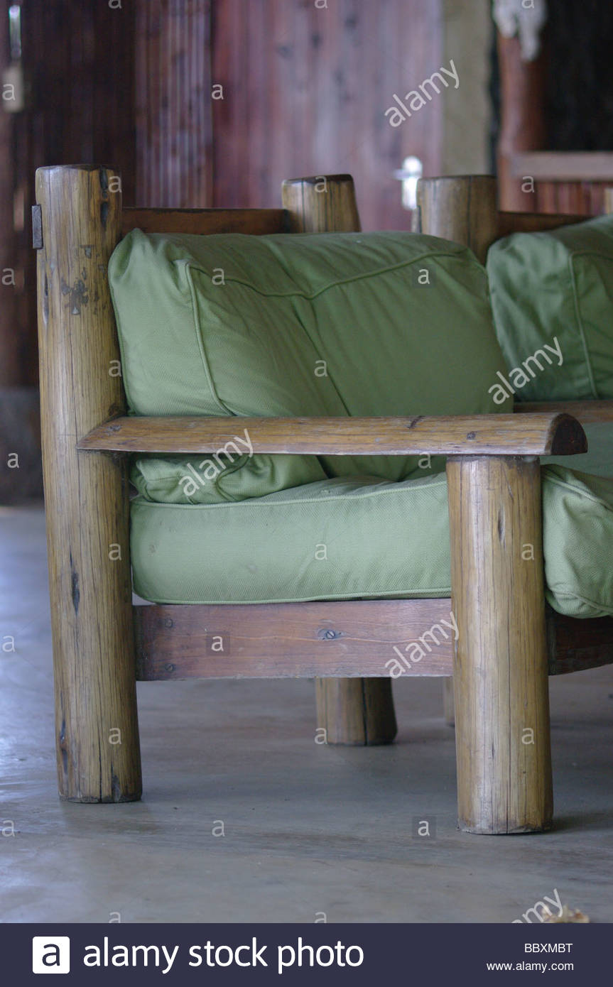 African Chair In A Hunting Lodge Mozambique Southern Africa Seat