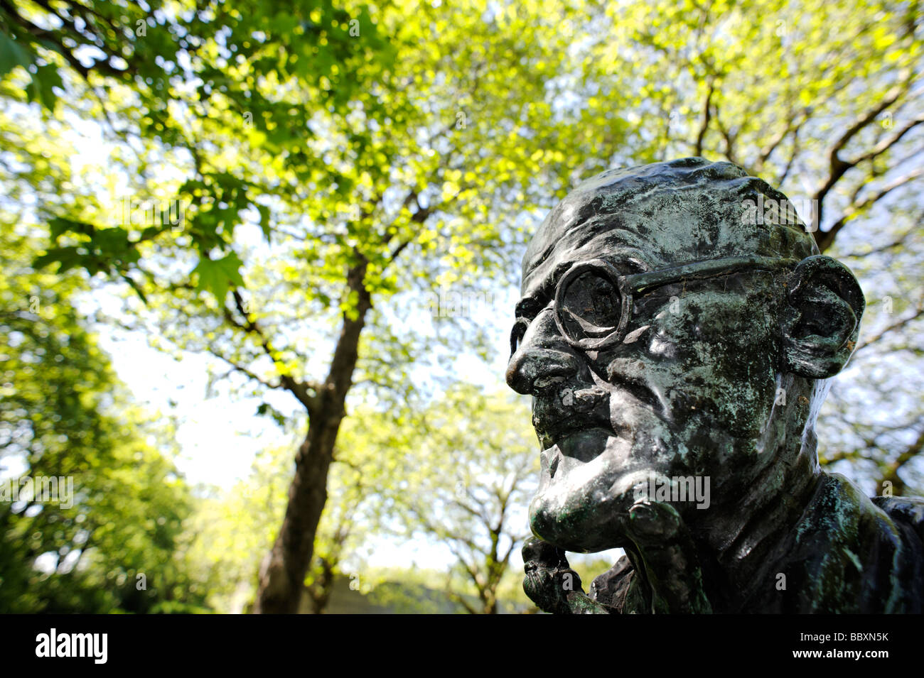 James Joyce statue in St Stephen s Green park Dublin Republic of