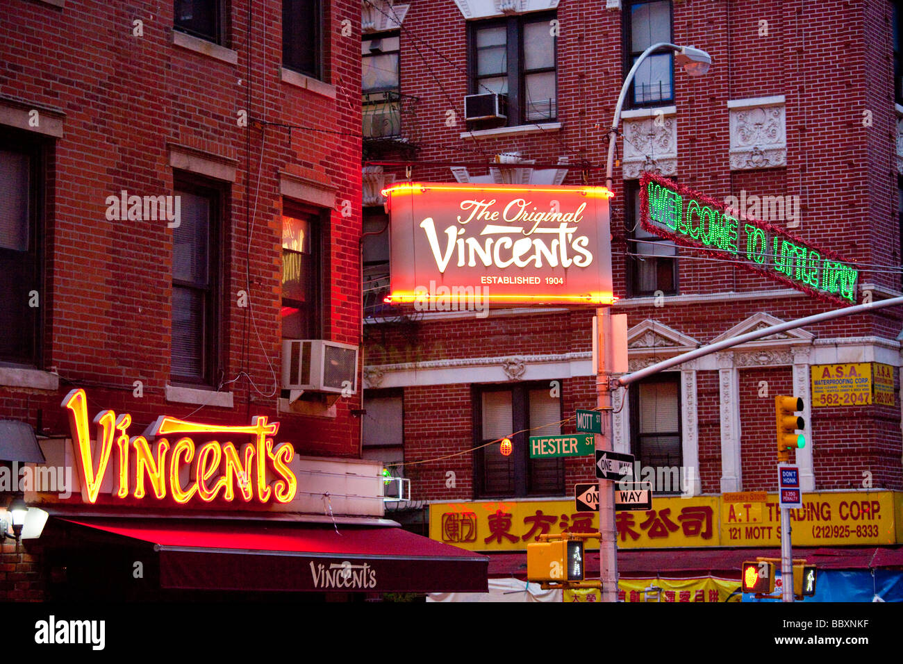 Little Italy in New York City Stock Photo Alamy