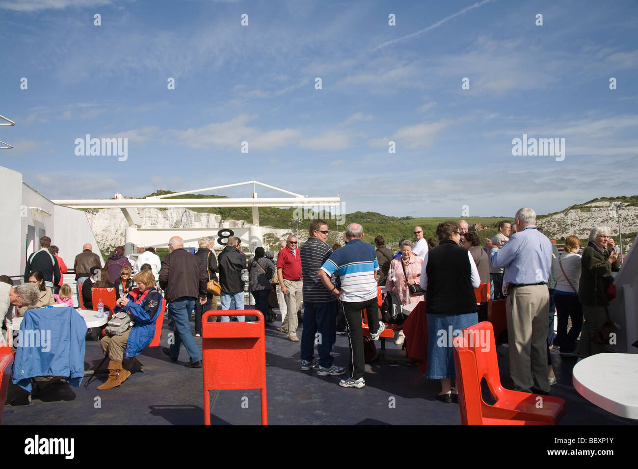 Passengers on weather deck hi-res stock photography and images - Alamy