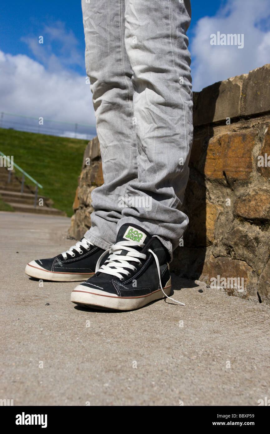 Youth Wearing Pumps Stock Photo