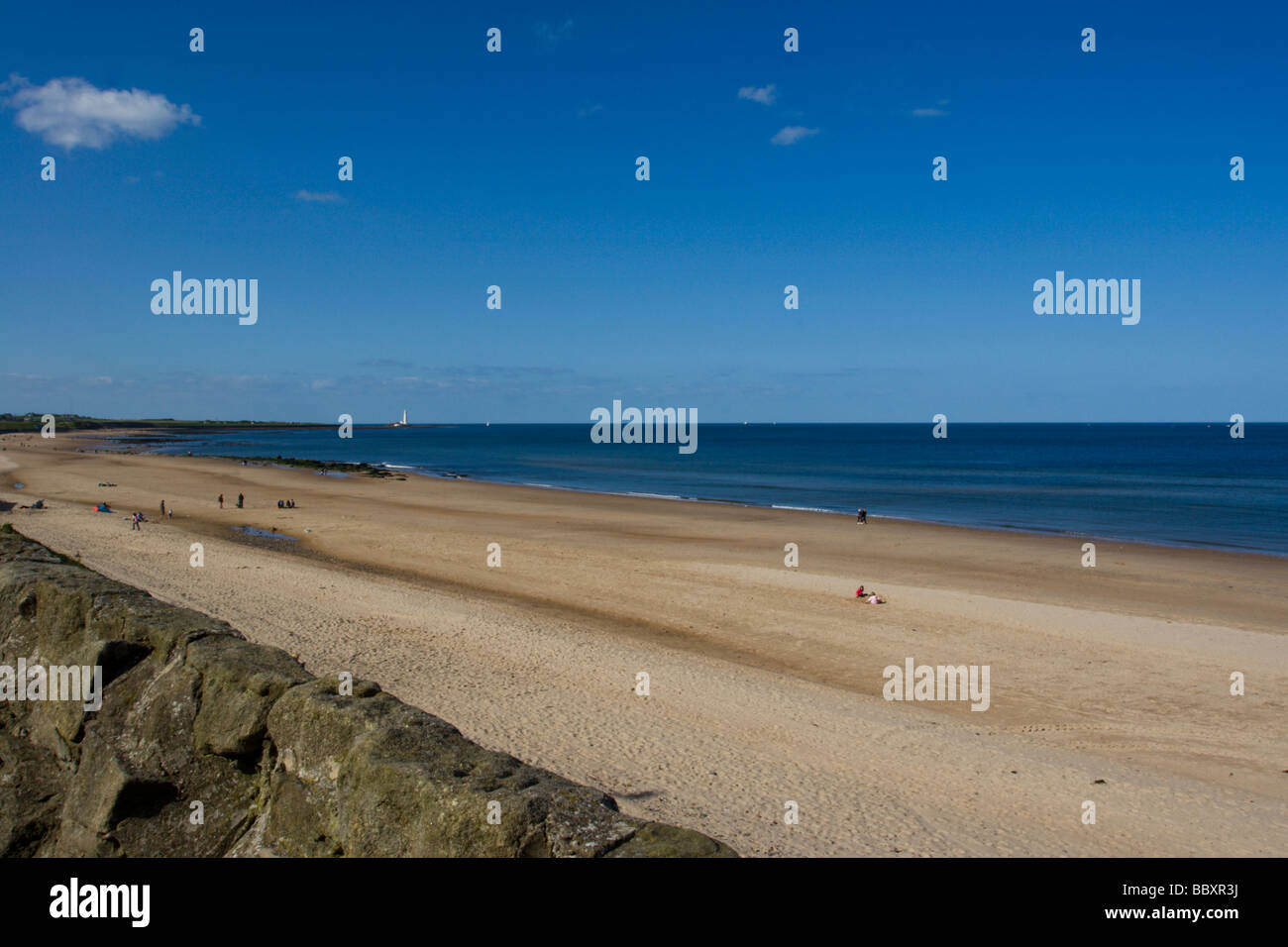 Whitley Bay Beach UK England Stock Photo - Alamy