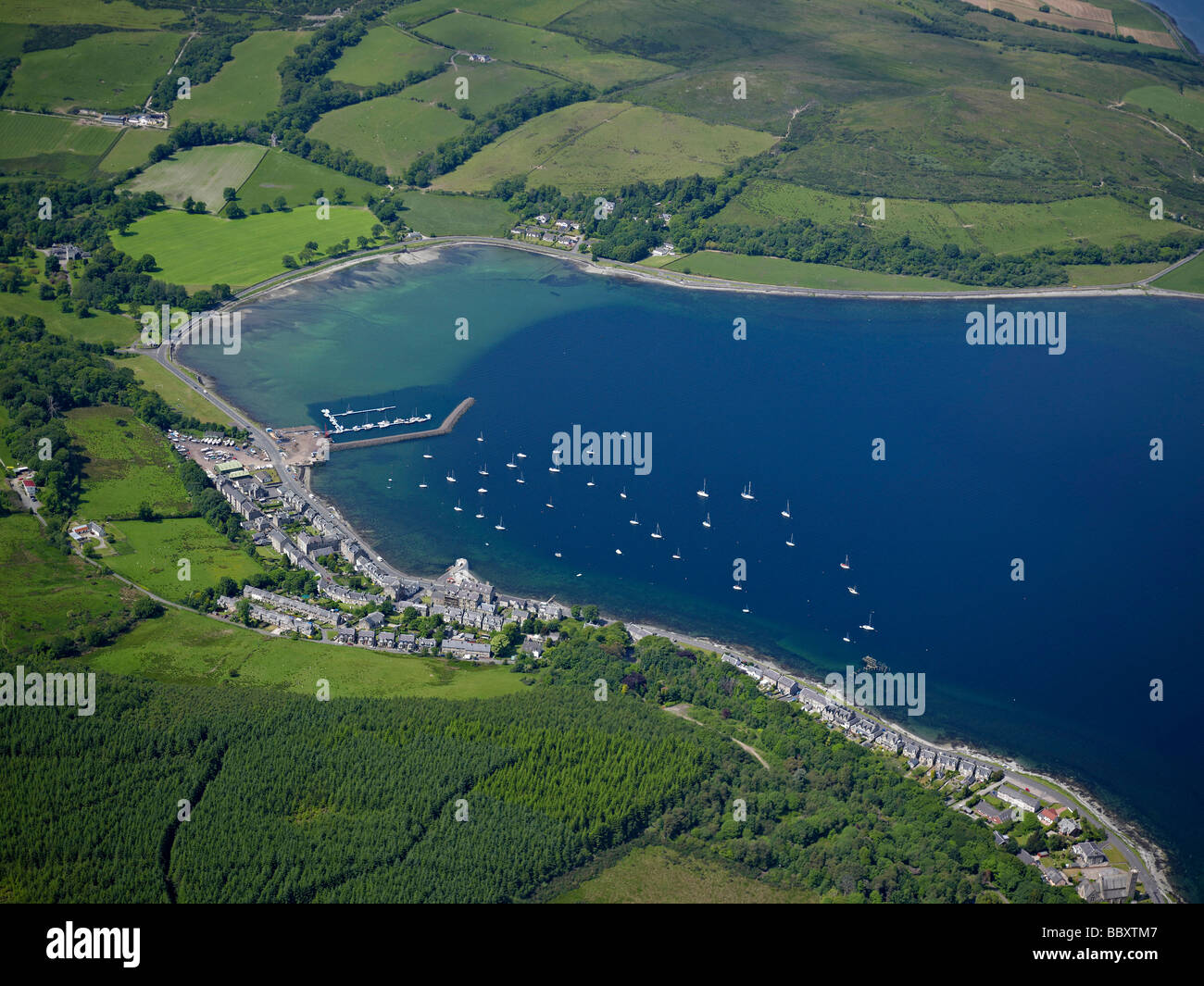 Port Bannatyne, Isle of Bute, Clyde Estuary, western Scotland Stock Photo