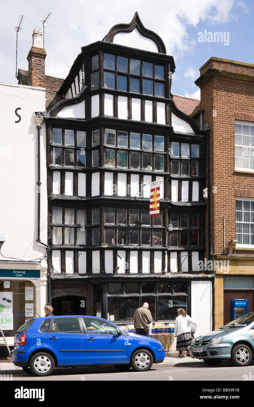 The old Wheatsheaf Inn in the High Street, Tewkesbury, Gloucestershire