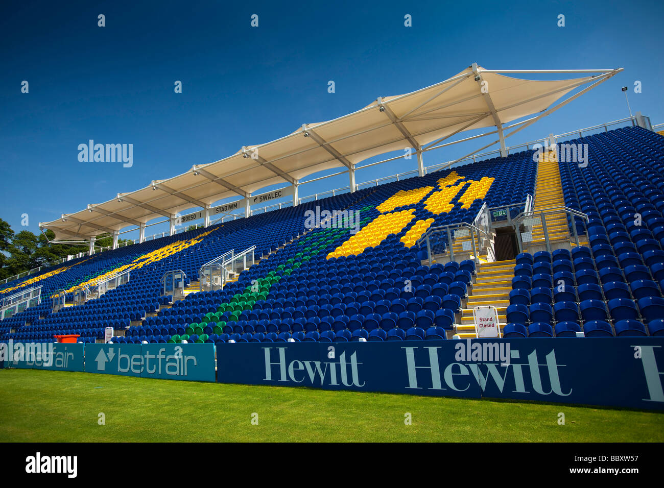 Seating Cricket Club Sophia Gardens Cardiff South Wales UK