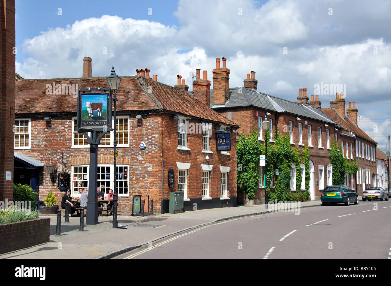 The Bull Pub and Old Brewery, High Street, Theale, Berkshire, England