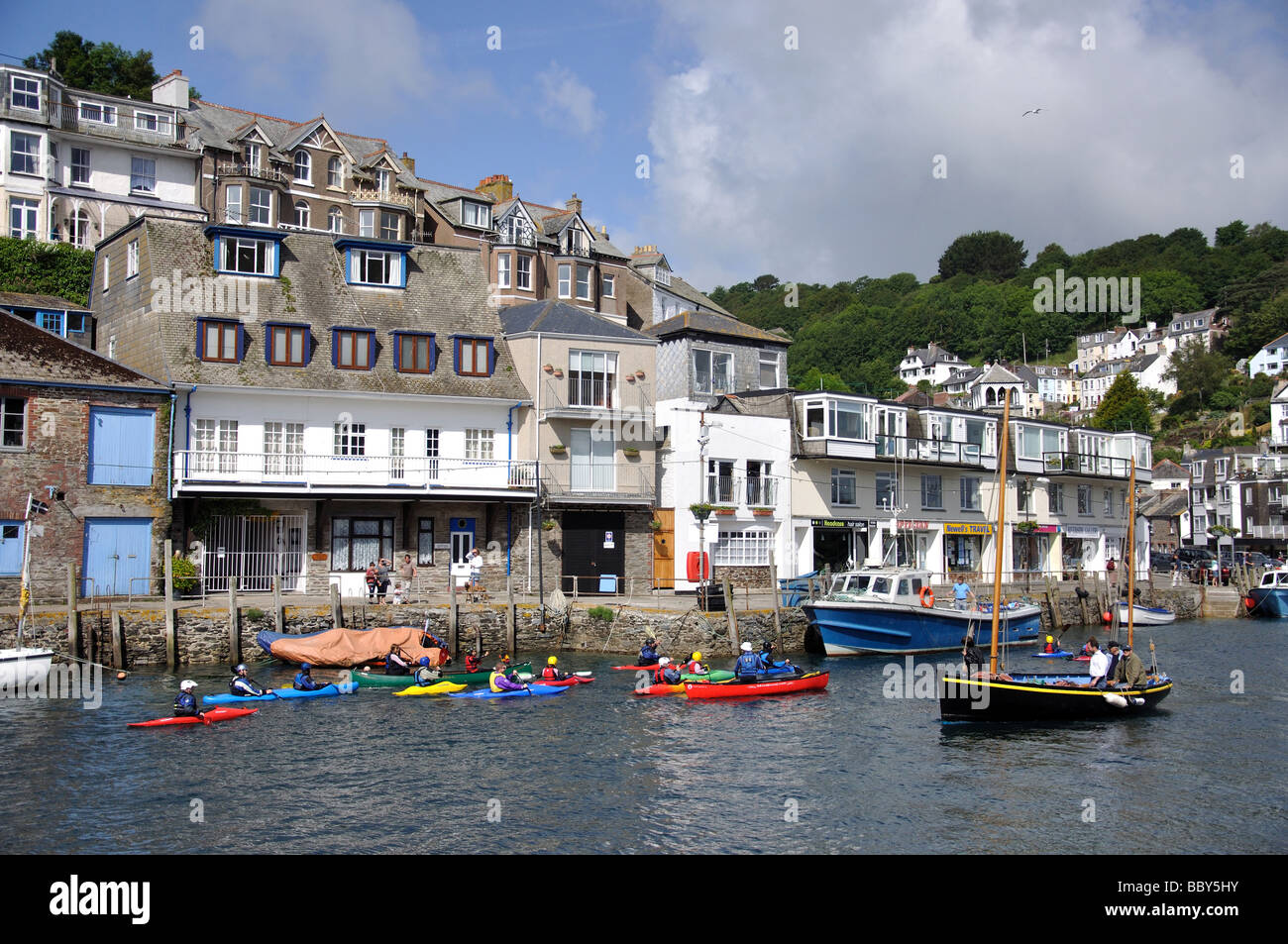 Harbour view, Looe, Cornwall, England, United Kingdom Stock Photo Alamy