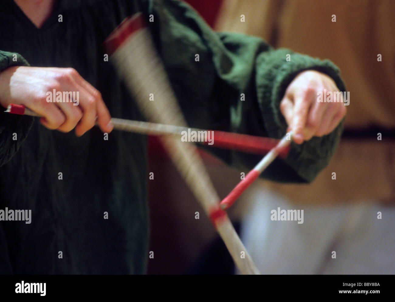 hand juggle stick renaissance faire california trick skill balance show