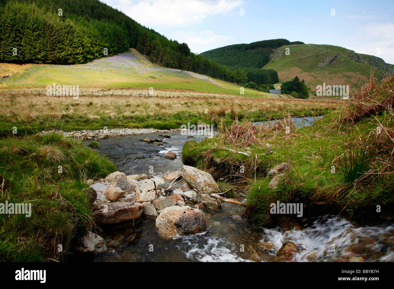 The River Irfon flowing through Abergwesyn Pass near the small spa town