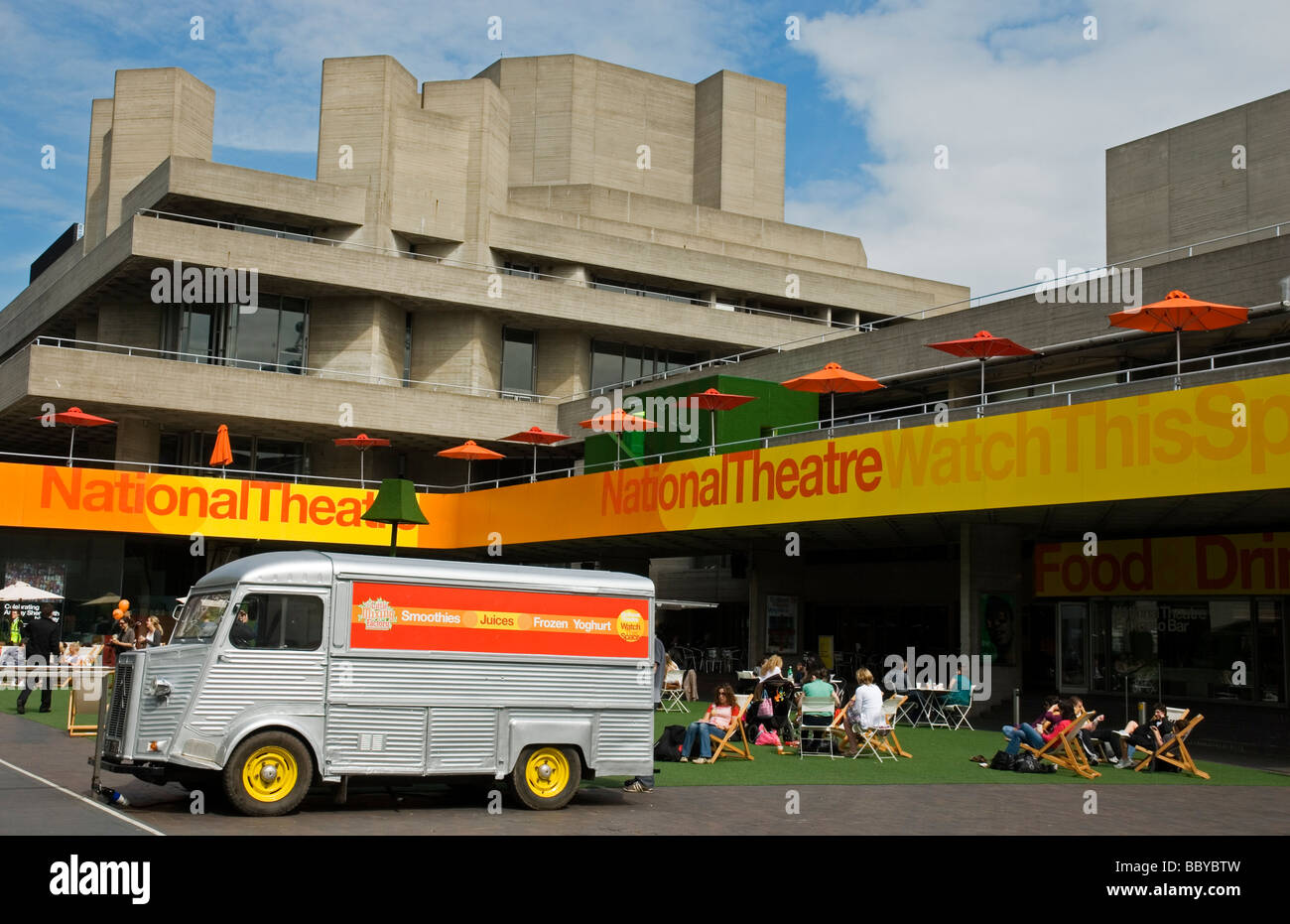 The Royal National Theatre In Southbank Centre London England UK Stock ...