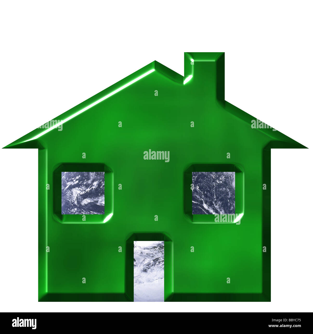 Environmentally friendly house Stock Photo