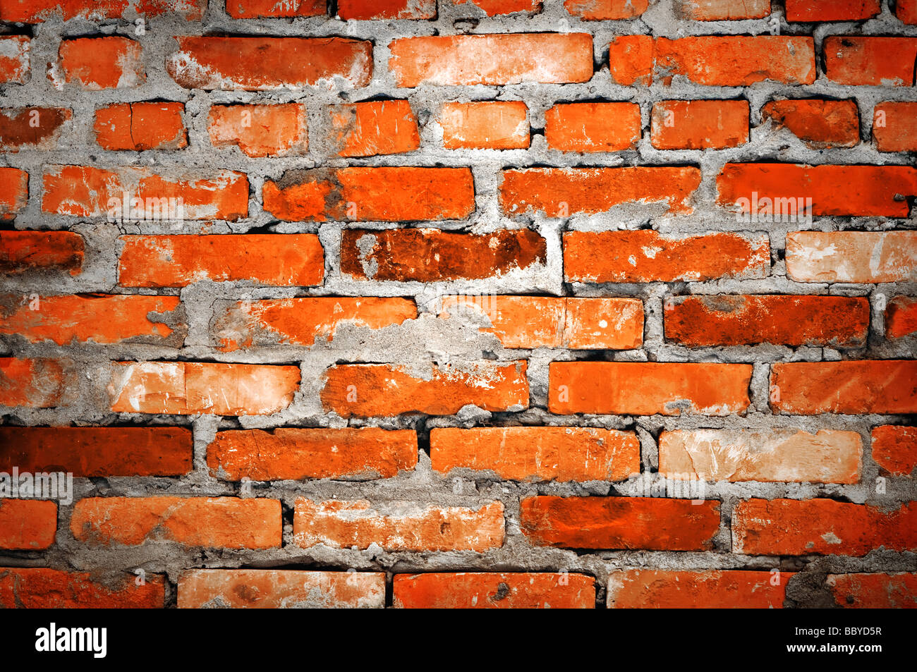 brick wall closeup Stock Photo