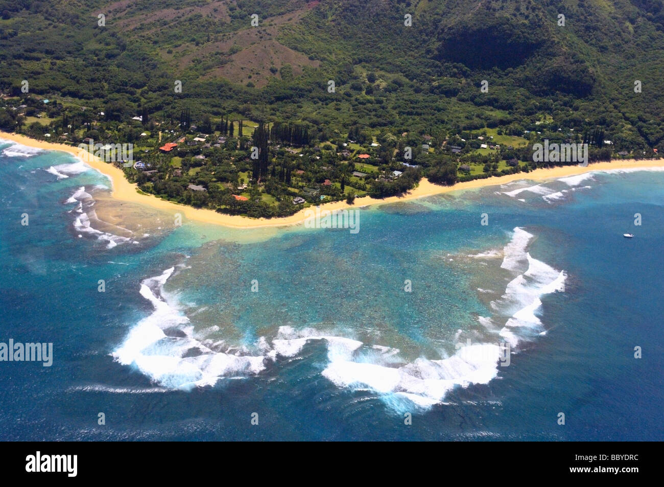 Coral reef off Tunnels Beach Haena Kauai HI Stock Photo Alamy