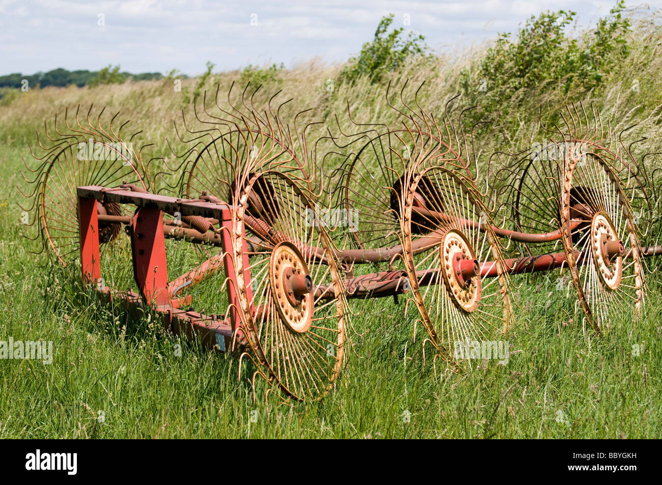 A 19th Century soil rotary tiller Stock Photo Alamy