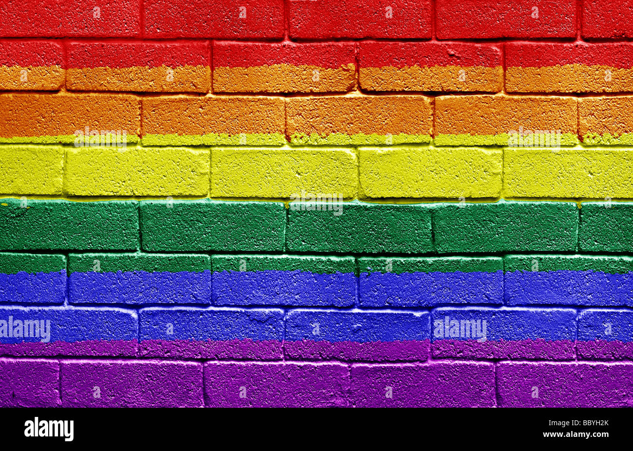 Rainbow flag Stock Photo