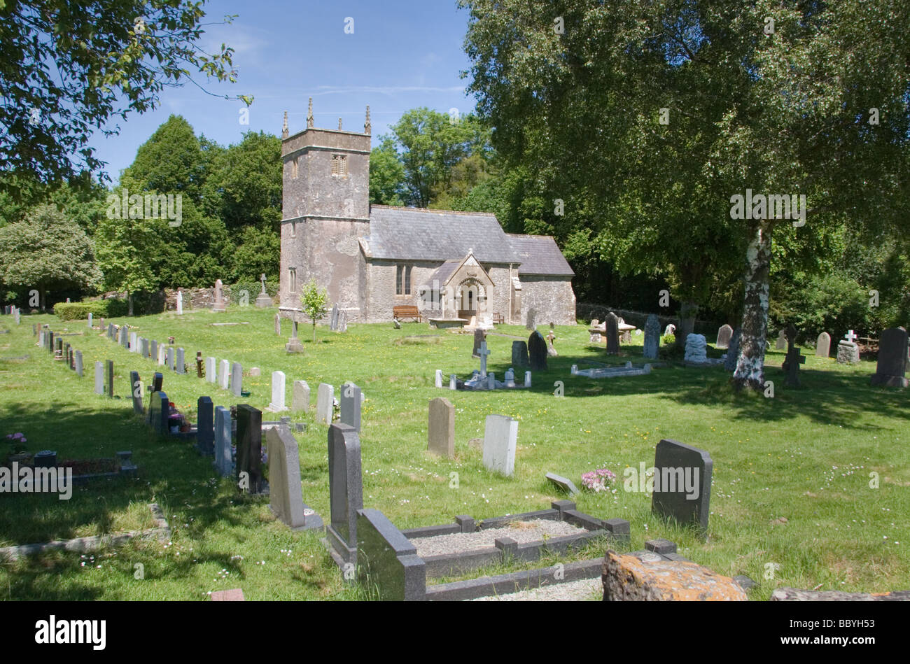 The church of St. Andrew at old Somerset, UK Stock Photo Alamy