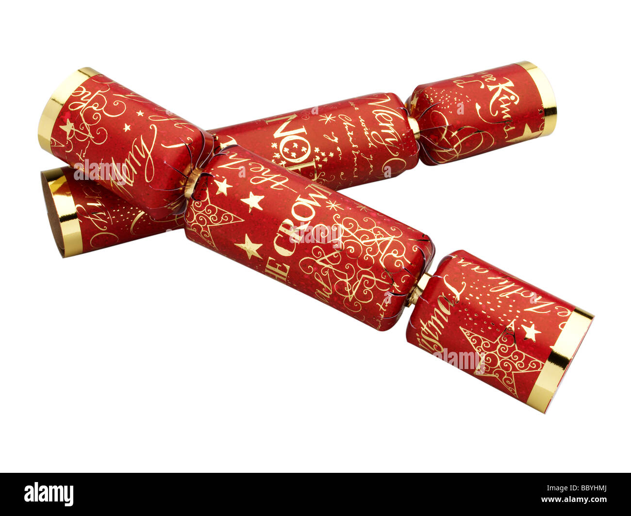 Christmas Crackers Stock Photo