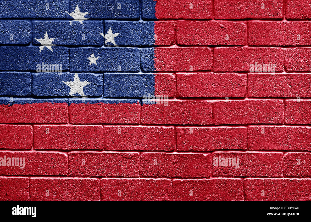 Flag of Samoa painted onto a grunge brick wall Stock Photo - Alamy