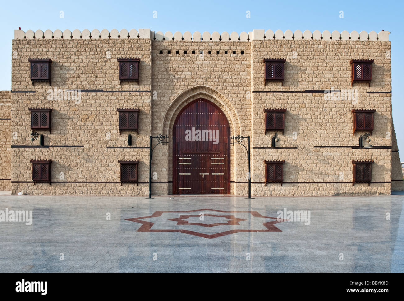 Jeddah a rebuilded Turkish fort in the airport area Stock Photo