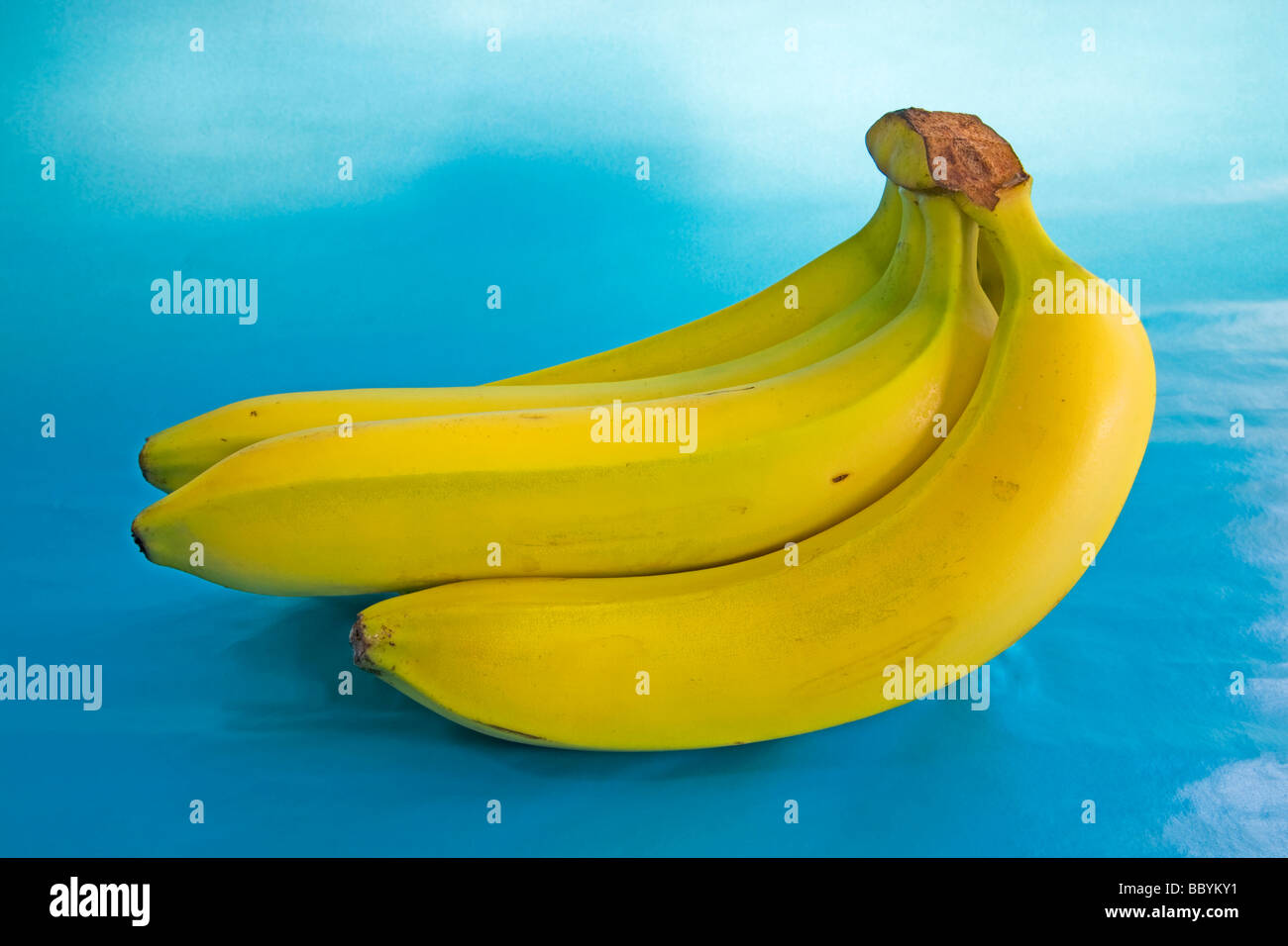 A stalk or bunch of bananas Stock Photo