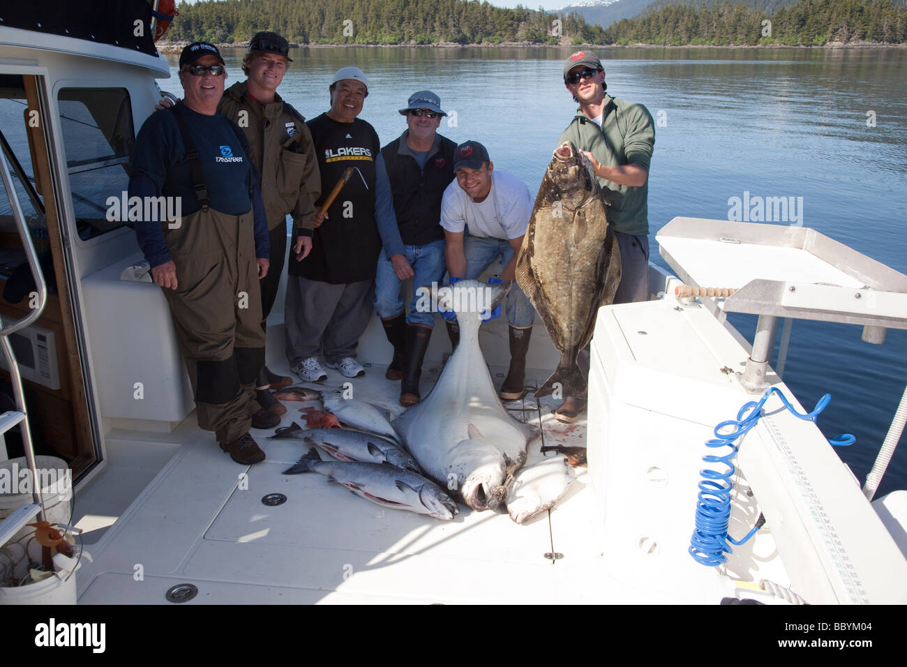 Talon Lodge Fishing Sitka Southeast Alaska Stock Photo