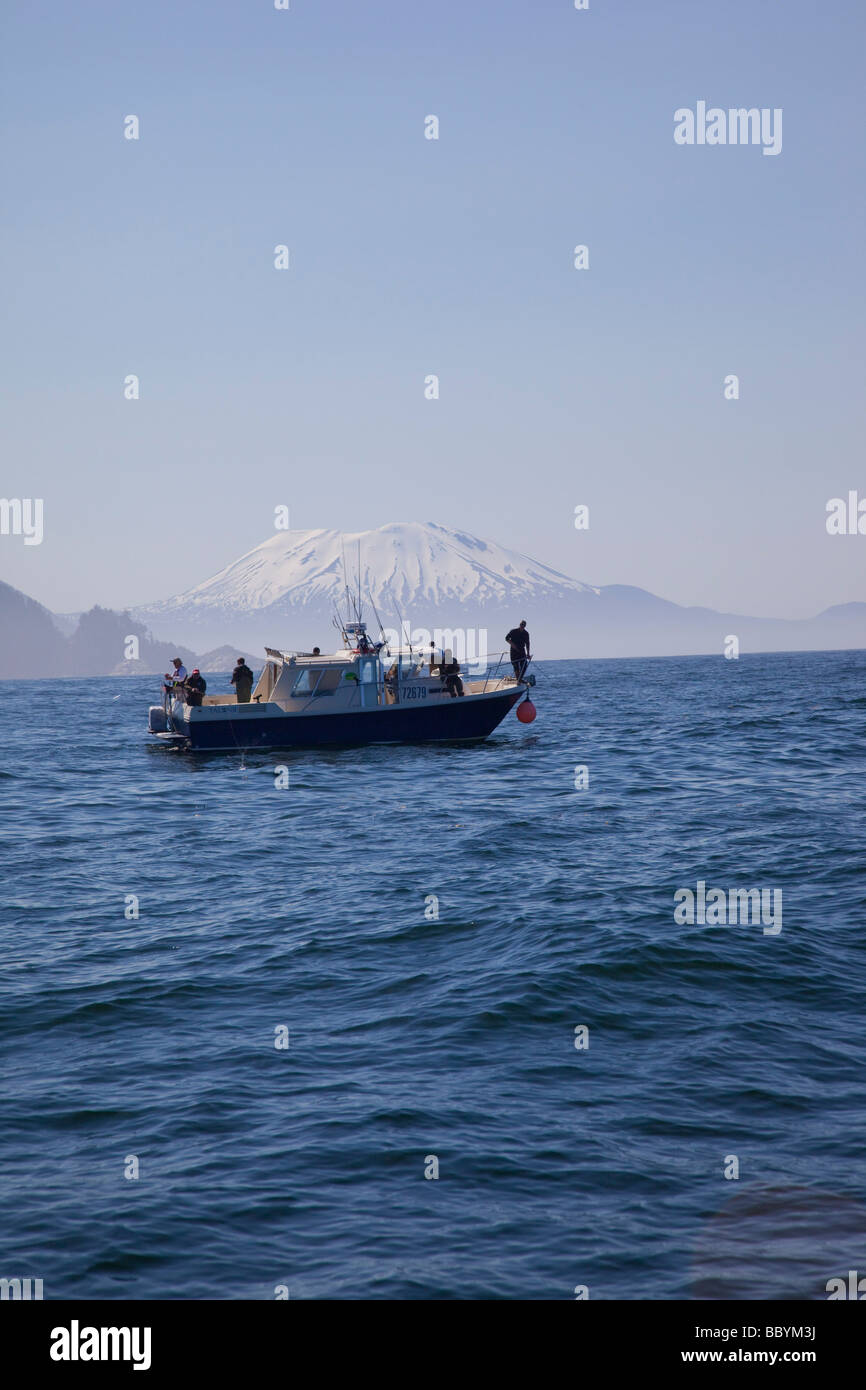 Fishing Sitka Southeast Alaska Stock Photo