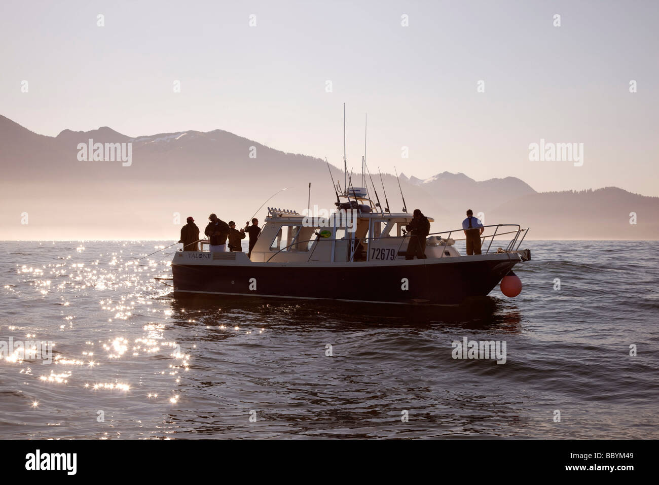 Fishing Sitka Southeast Alaska Stock Photo