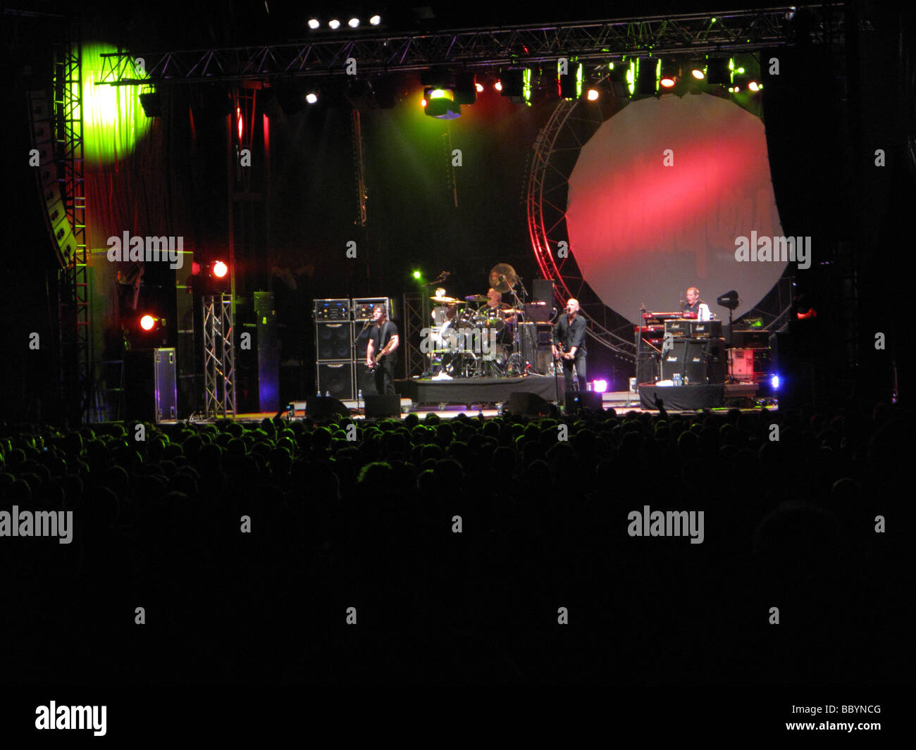 Stranglers punk rock music group 1970's 1980's concert stage Stock Photo