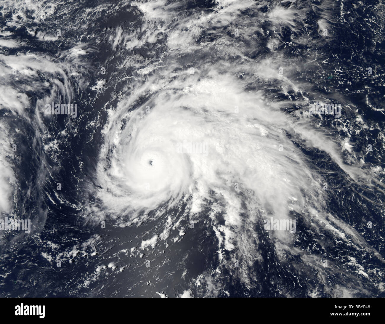 Hurricane Ele aka Typhoon Ele, Central Pacific, September 07, 2002 Stock Photo